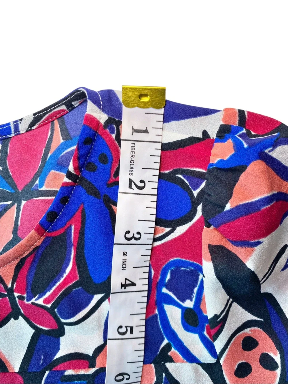 J.Crew Factory Abstract Floral Boatneck Blouse